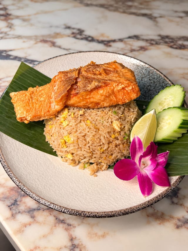 Salmon Fried Rice.